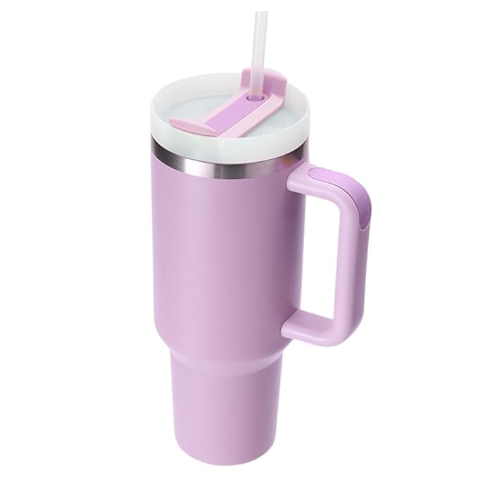 Tumbler with lid and Straw 1200ml Cup Stainless Steel
