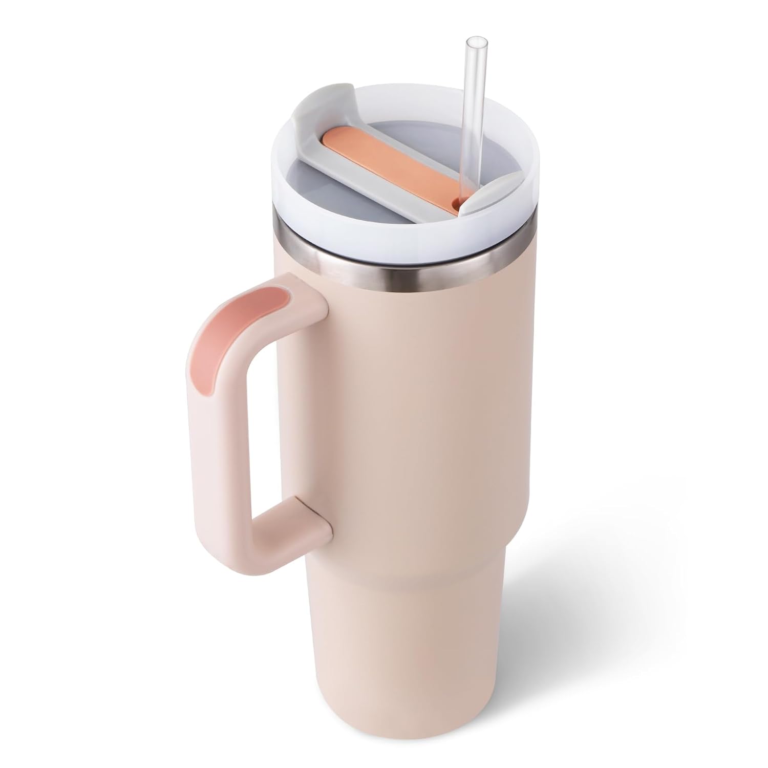 Tumbler with lid and Straw 1200ml Cup Stainless Steel