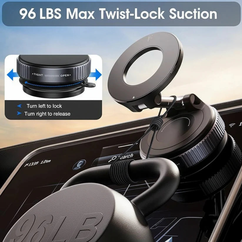 Vacuum Suction Magnetic Phone Holder