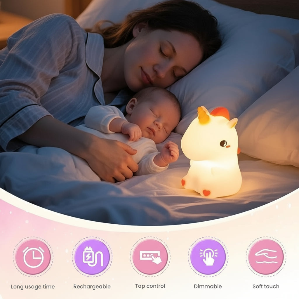 Unicorn Night Light Lamp